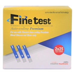 شرائط قياس السكر في الدم من فاين تيست، 50 شريط